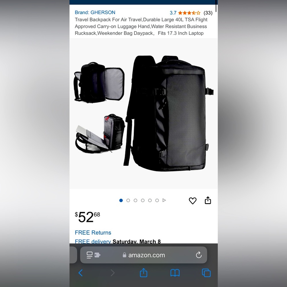 Gherson Travel BackPack